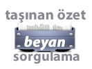 Taşınan Özet Beyan Sorgulama