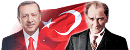 Mustafa Kemal Atatürk Bayrak Recep Tayyip Erdoğan Resmi